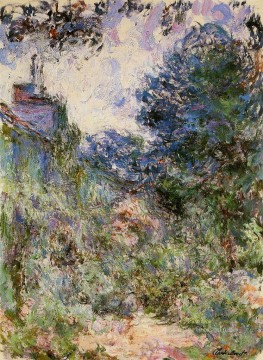  Garden Oil Painting - The House Seen from the Rose Garden III Claude Monet
